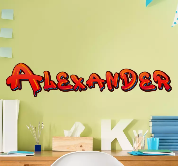 Text sticker stylish personalized name - TenStickers