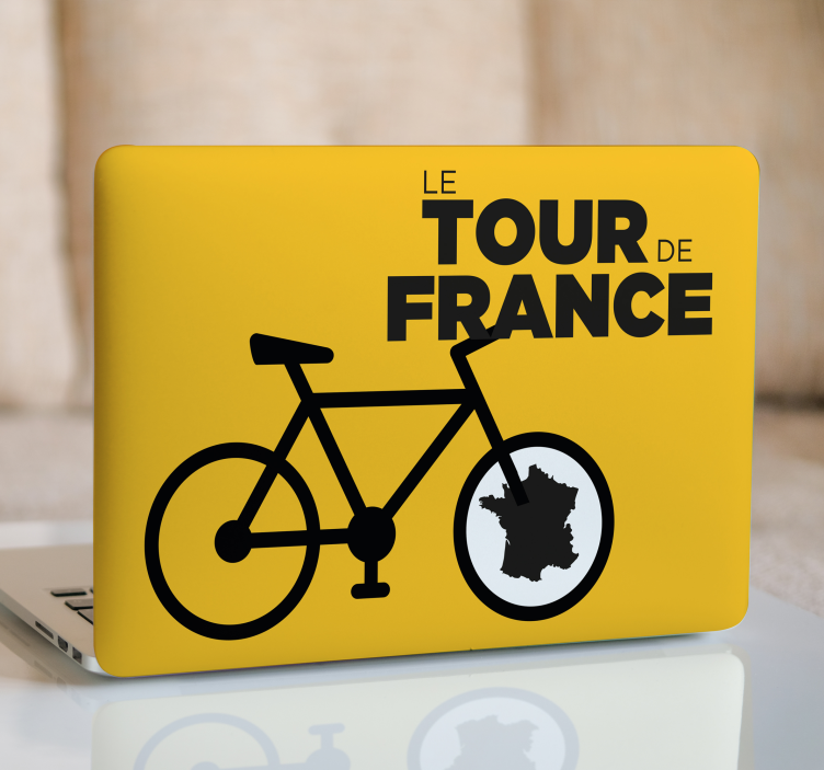 "Tour" icon cycling sticker - TenStickers