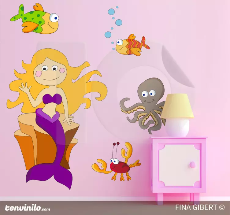 Under The Sea Decorative Decal - TenStickers