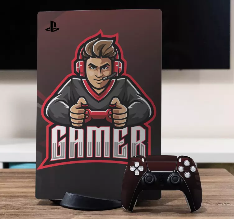 Video game sticker gamer character - TenStickers