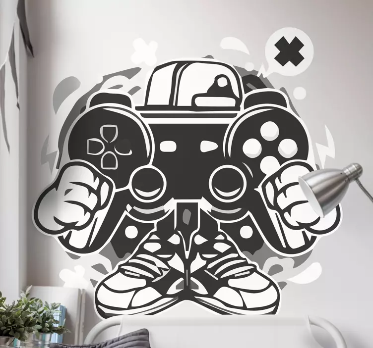 Video game sticker gaming controller artwork - TenStickers