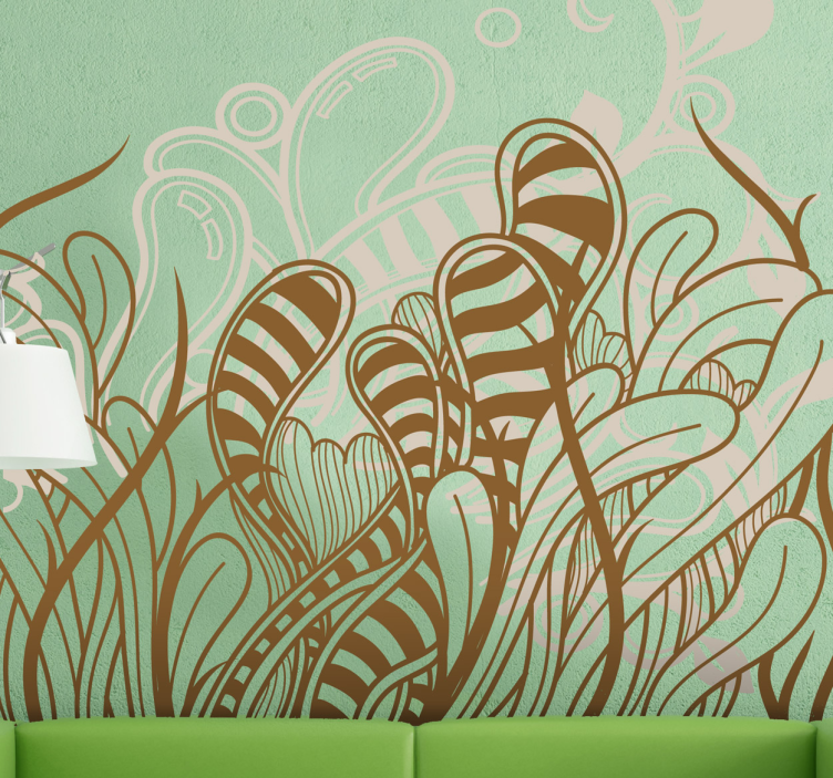 Vinilo decorativo plantas abstractas plant sticker - TenStickers