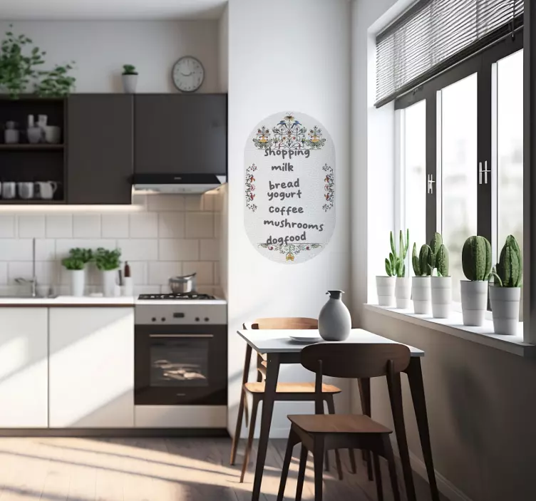 Vintage white chalk chalkboard sticker - TenStickers