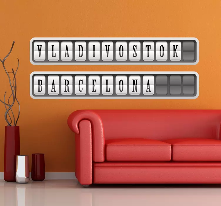 Vladivostok Barcelona Customization location sticker - TenStickers