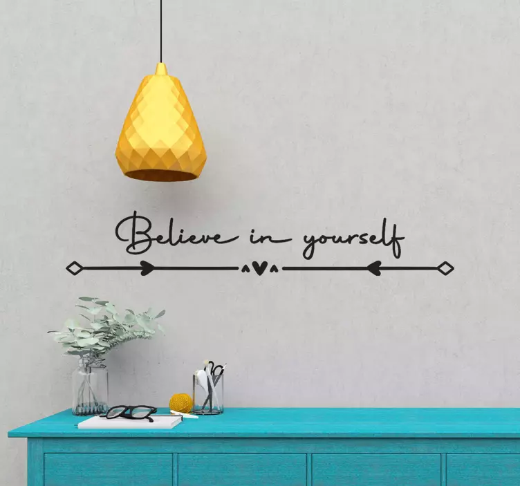 Wall stickers quotes believe in yourself - TenStickers