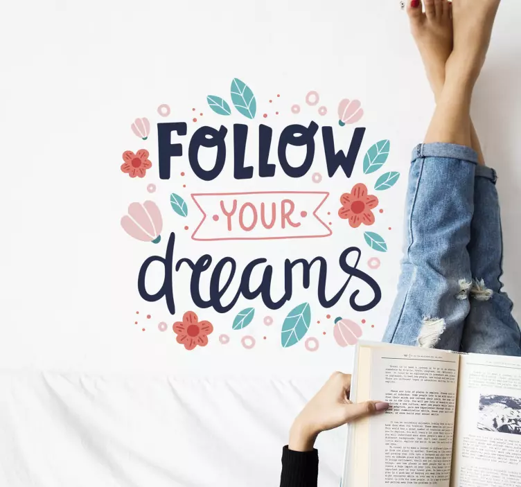 Wall stickers quotes inspiring dream message - TenStickers