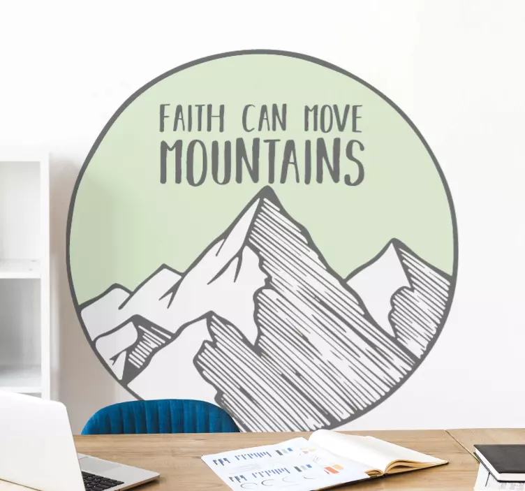 Wall stickers quotes motivational mountain quote - TenStickers