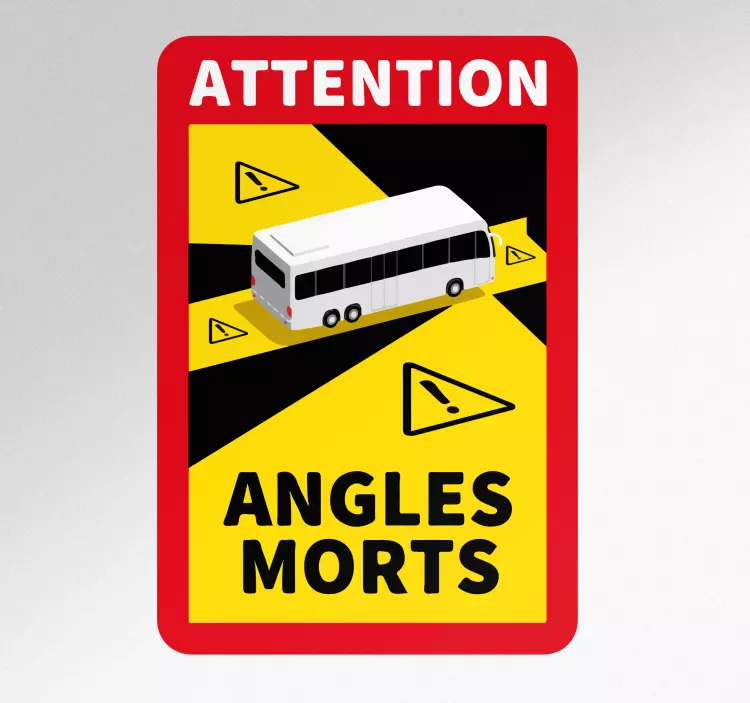 Warning Angle Vulnerability road sign sticker