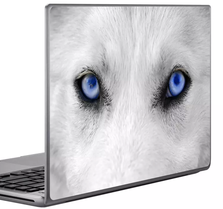Wolf Eyes Laptop Sticker - TenStickers