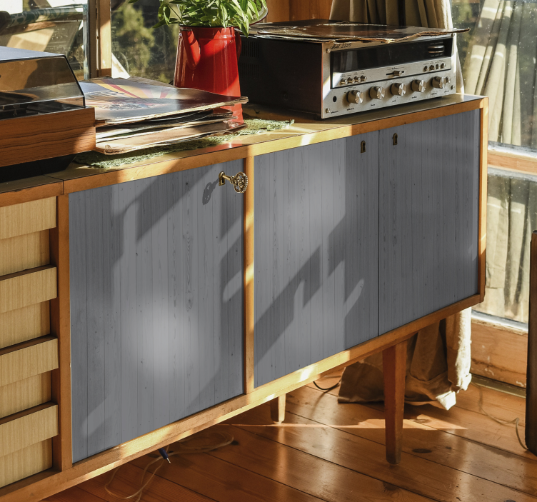 Wooden gray pantone furniture decal - TenStickers