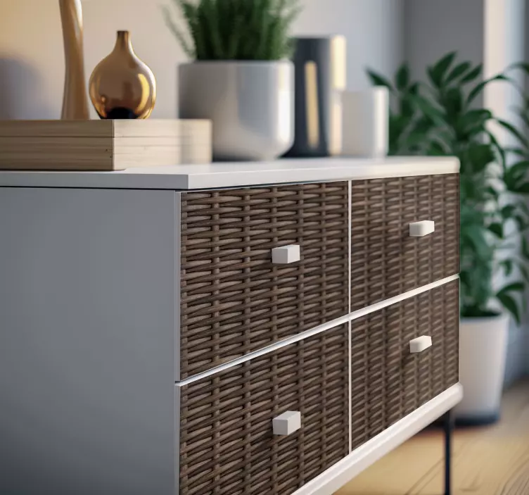 Woven Rattan furniture decal   - TenStickers