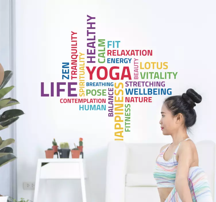 Yoga Concepts Wall Sticker - TenStickers
