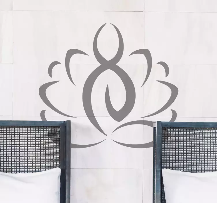 Yoga iconography wall sticker - TenStickers