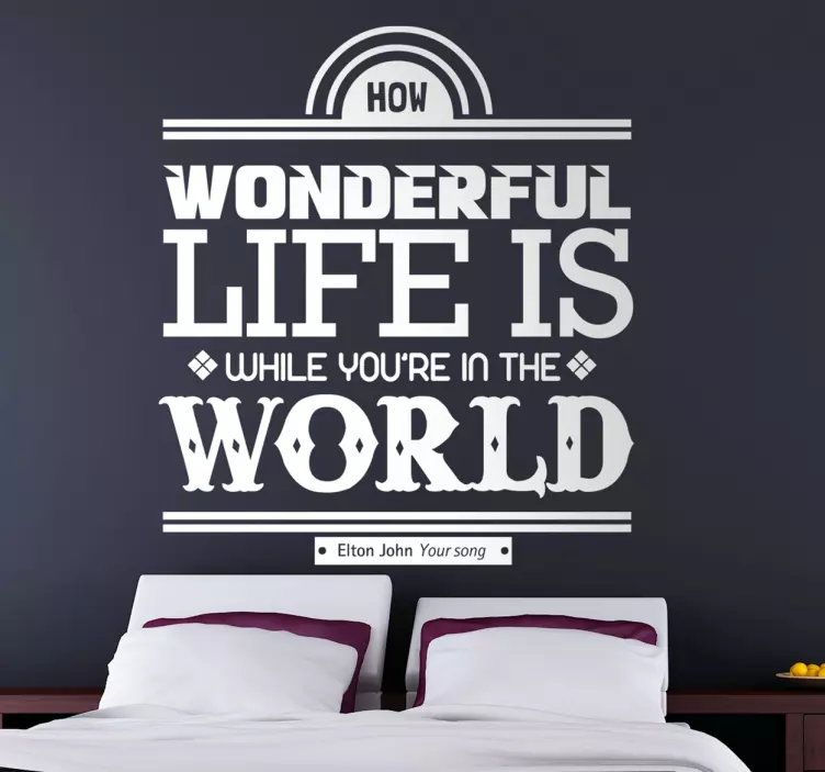 Your Song Wall Sticker - TenStickers