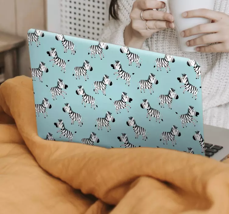 Zebra Print Cover laptop skin - TenStickers