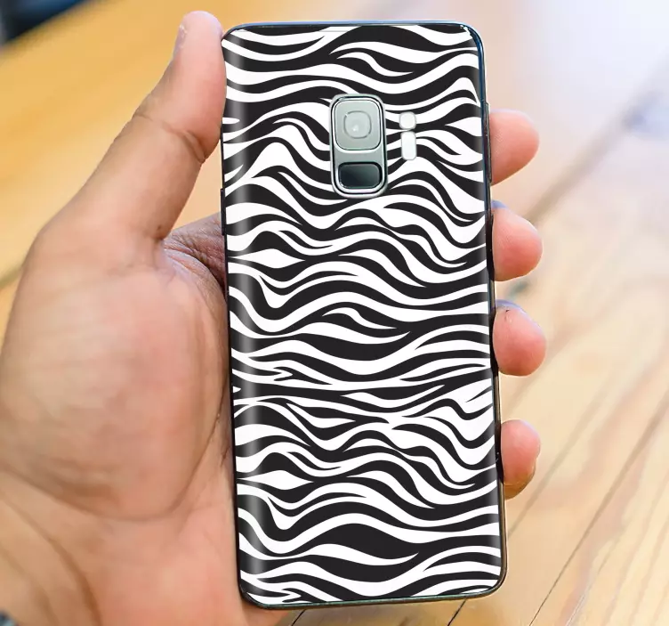 Zebra Print Pattern Samsung stickers - TenStickers