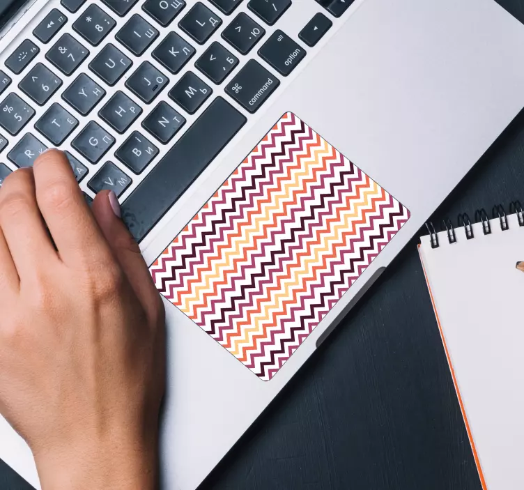 Zigzag Trackpad Laptop Sticker - TenStickers
