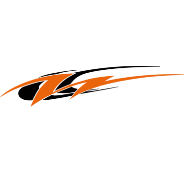 Swoosh side caravan decal - TenStickers