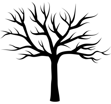 Leafless tree wall sticker - TenStickers