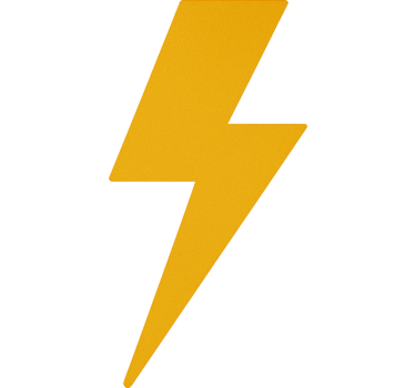 Lightning design bike sticker - TenStickers