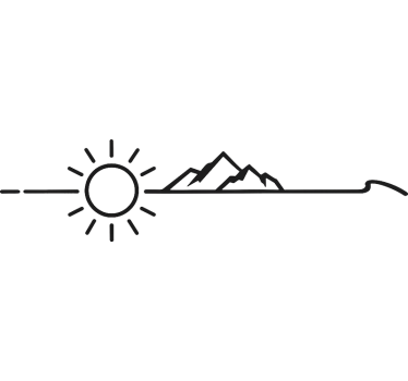 "Custom" nature landscape caravan decal - TenStickers