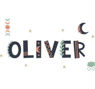 Sticker illustration custom kids room design - TenStickers