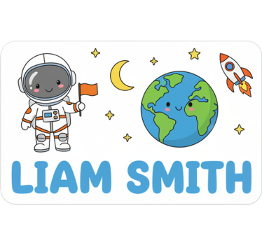 Sticker illustration custom lunchbox label - TenStickers