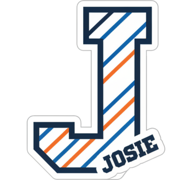 Sticker illustration custom capital letter lunchbox - TenStickers