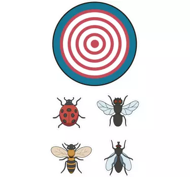 Urinal Target Home Sticker - TenStickers