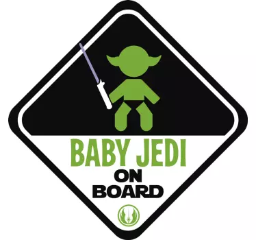 Jedi Car Sticker - TenStickers