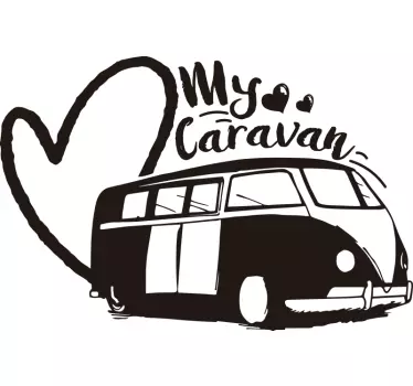 My vehicle caravan decal - TenStickers