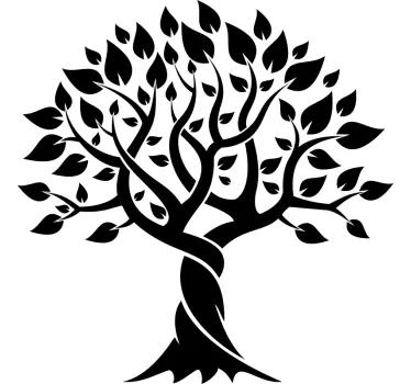 Simple Nordic style tree wall decal - TenStickers