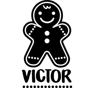 Nursery rhyme wall sticker gingerbread person - TenStickers