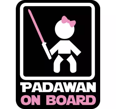 Padawan baby on board sticker - TenStickers