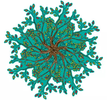 Tree of life mandala form tree wall decal - TenStickers