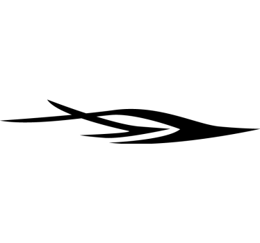 Red flame caravan decal - TenStickers