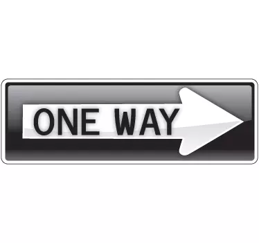 One Way Decorative Sticker - TenStickers