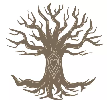 Tree of life white leaves tree wall decal - TenStickers