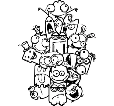 Scary Monsters Kids Sticker - TenStickers