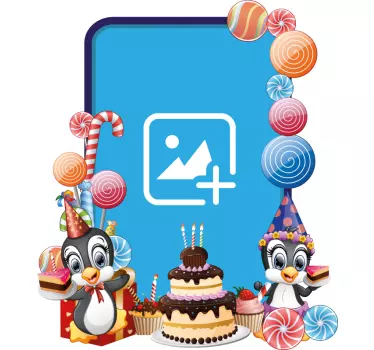 Kid's sticker bright celebration themes - TenStickers