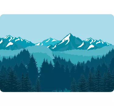 Laptop skin mountain landscape design - TenStickers