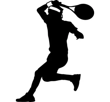Tennis Player Wall Sticker - TenStickers
