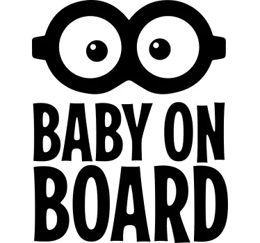 Baby on board sticker funny baby sign - TenStickers