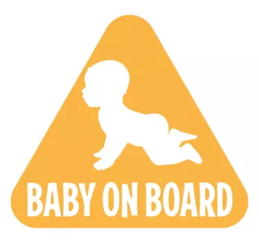 Child Safety Notice Baby on board sticker - TenStickers