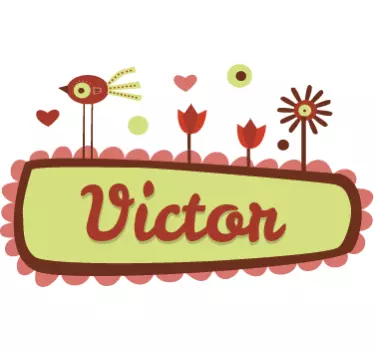 Kids Personalised Name Wall Sticker - TenStickers