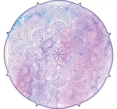 Colorful Mandala Pattern floral wall sticker - TenStickers