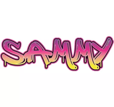 Text sticker personalized name design - TenStickers