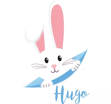 Nursery wall sticker adorable bunny illustration - TenStickers