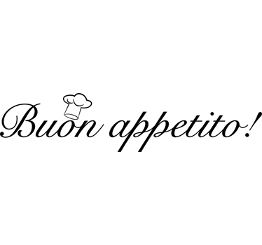 Vinilo decorativo buon appetito recipe sticker - TenStickers