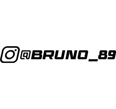 "racing" instagram car sticker - TenStickers